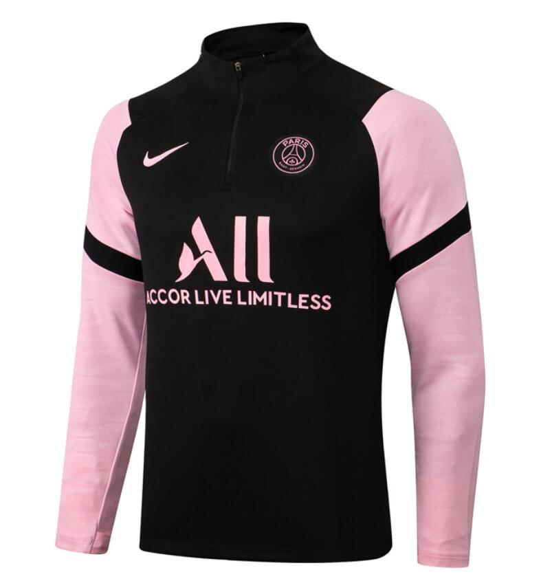 2021/22 PSG Black Pink Training Sweatshirt